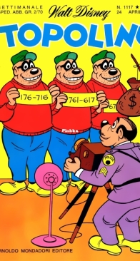 Topolino 1117 - Mondadori 1977 - Italian