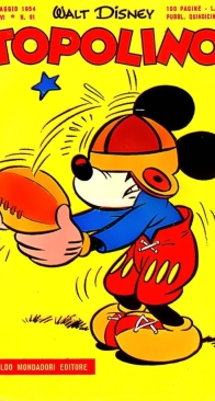 Topolino 0091 - Mondadori 1954 - Italian