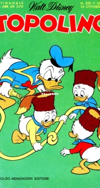 Topolino 0830 - Mondadori 1971 - Italian