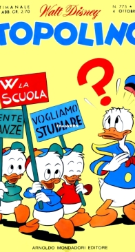 Topolino 0775 - Mondadori 1970 - Italian