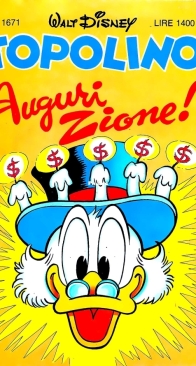 Topolino 1671 - Mondadori 1987 - Italian