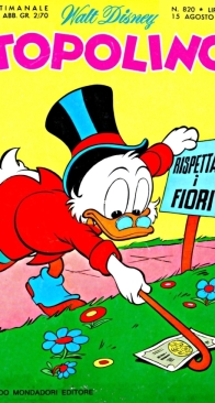 Topolino 0820 - Mondadori 1971 - Italian