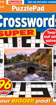PuzzleLife PuzzlePad Crosswords Super - Issue 95 - September 2025 - English