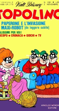 Topolino 1301 - Mondadori 1980 - Italian