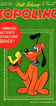 Topolino 0912 - Mondadori 1973 - Italian
