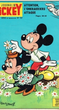 Le Journal de Mickey 0737 - Hachette 1966 - French