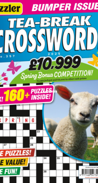 Puzzler - Tea Break Crosswords - Issue 357 - 2025 - English