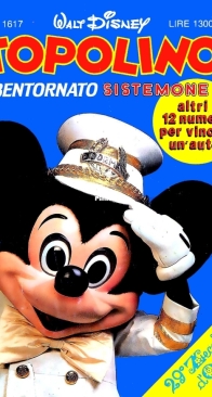Topolino 1617 - Mondadori 1986 - Italian