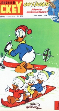 Le Journal de Mickey 0867 - Hachette 1969 - French
