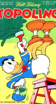 Topolino 0849 - Mondadori 1972 - Italian