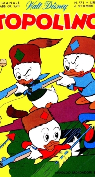 Topolino 0771 - Mondadori 1970 - Italian