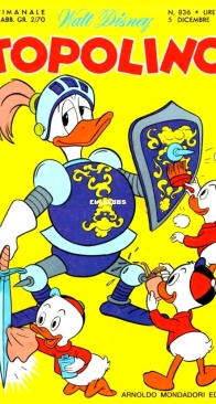 Topolino 0836 - Mondadori 1971 - Italian