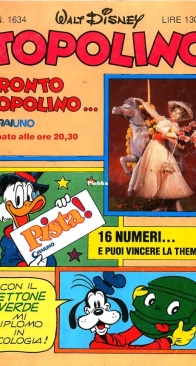 Topolino 1634 - Mondadori 1987 - Italian