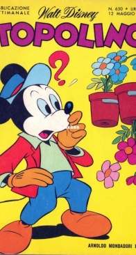 Topolino 0650 - Mondadori 1968 - Italian