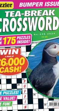 Puzzler - Tea Break Crosswords - Issue 346 - 2024 - English
