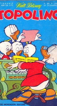 Topolino 0891 - Mondadori 1972 - Italian