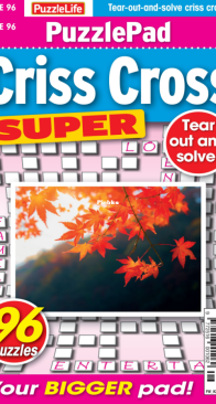 PuzzleLife PuzzlePad Criss Cross Super - Issue 96 - 10.2025 - English
