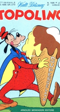 Topolino 1026 - Mondadori 1975 - Italian