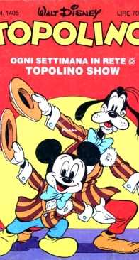 Topolino 1405 - Mondadori 1982 - Italian