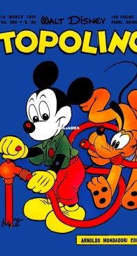 Topolino 0134 - Mondadori 1956 - Italian